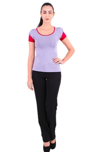 Baby Look Especial Feminina Modelo Bata com Detalhes